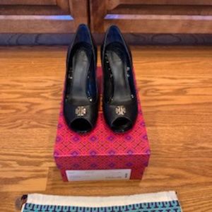 Tory Burch Peep Toe Wedge